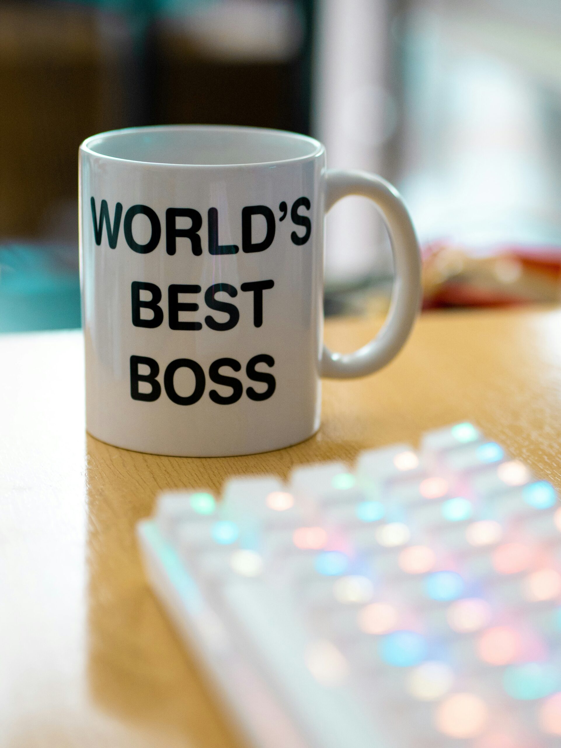 Cup with the words World's Best Boss